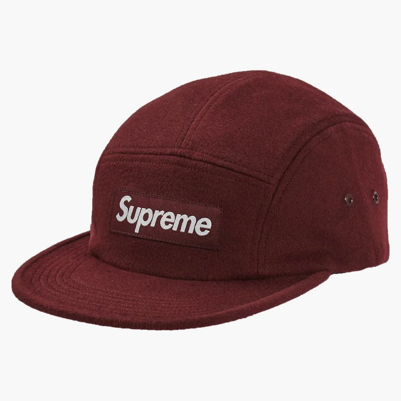 Supreme Wool Camp Cap (FW18) Borgogna