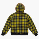 Plaid gialla gialla n-2b di lana suprema