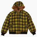 Plaid gialla gialla n-2b di lana suprema