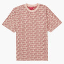 Supreme Word Bubble Jacquard S/s Top Peach