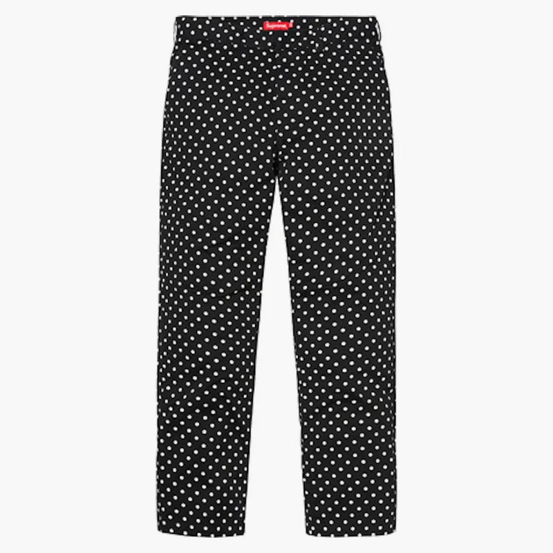 Supreme Work Pant (FW18) Black/White Polka Dot