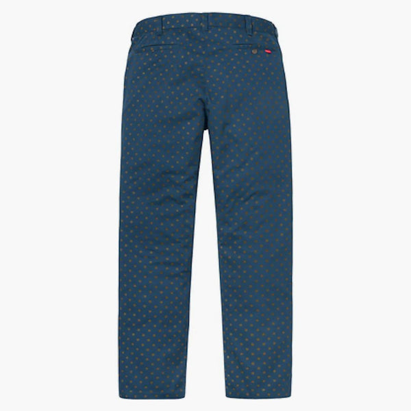 Supreme Work Pant (fw18) Light Navy Polka Dot