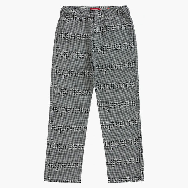 Supreme Work Pant (fw20) Black Houndstooth