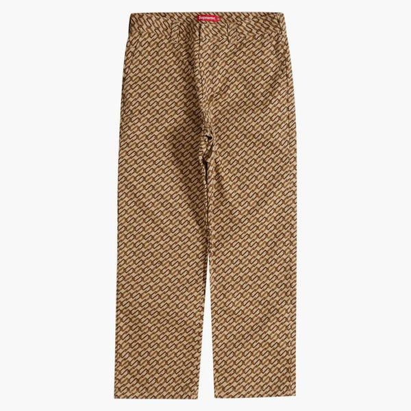 Supreme Work Pant Pant (SS22) Khaki Monogram