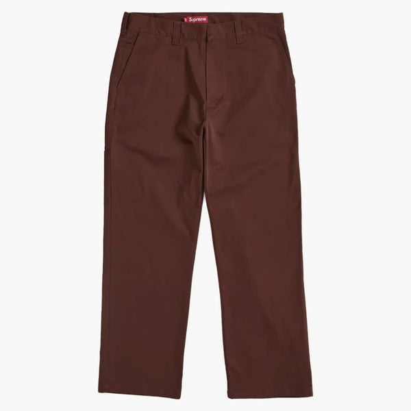 Supreme Work Pant (SS25) Mahogany