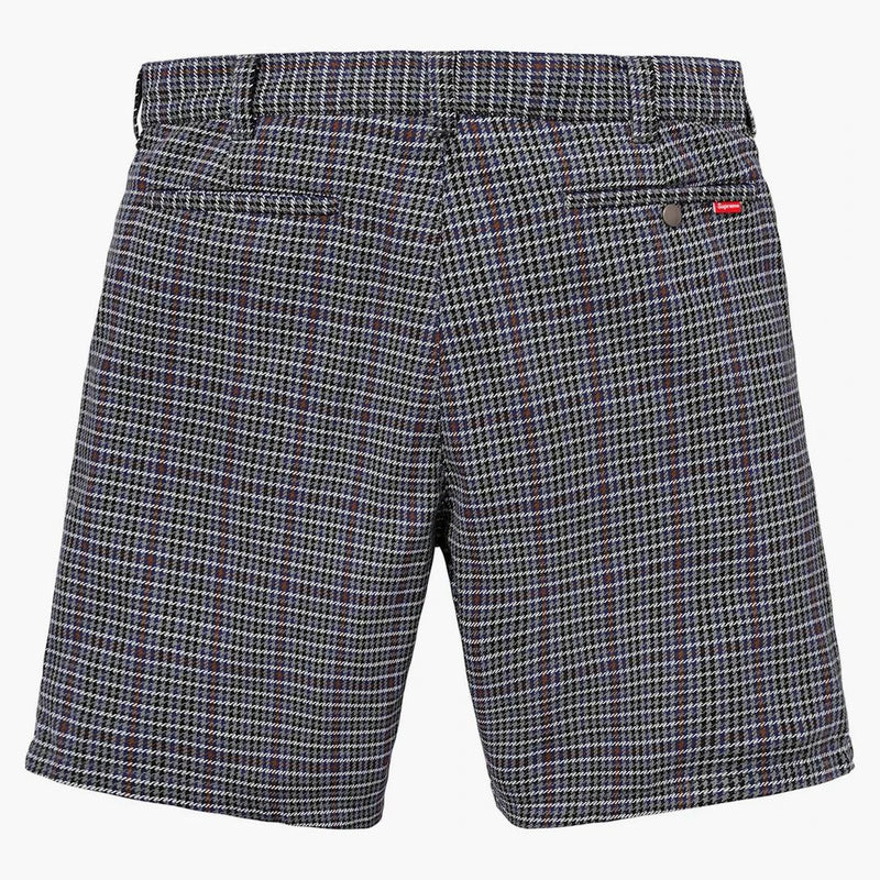 Supreme Work Short Grey Plaid