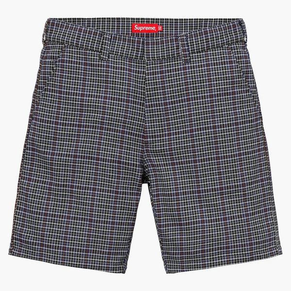 Supreme Work Short Gray Plaid