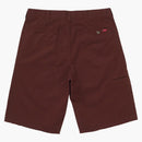 Supreme Work Short (ss25) Dark Red