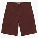 Supreme Work Short (ss25) Dark Red