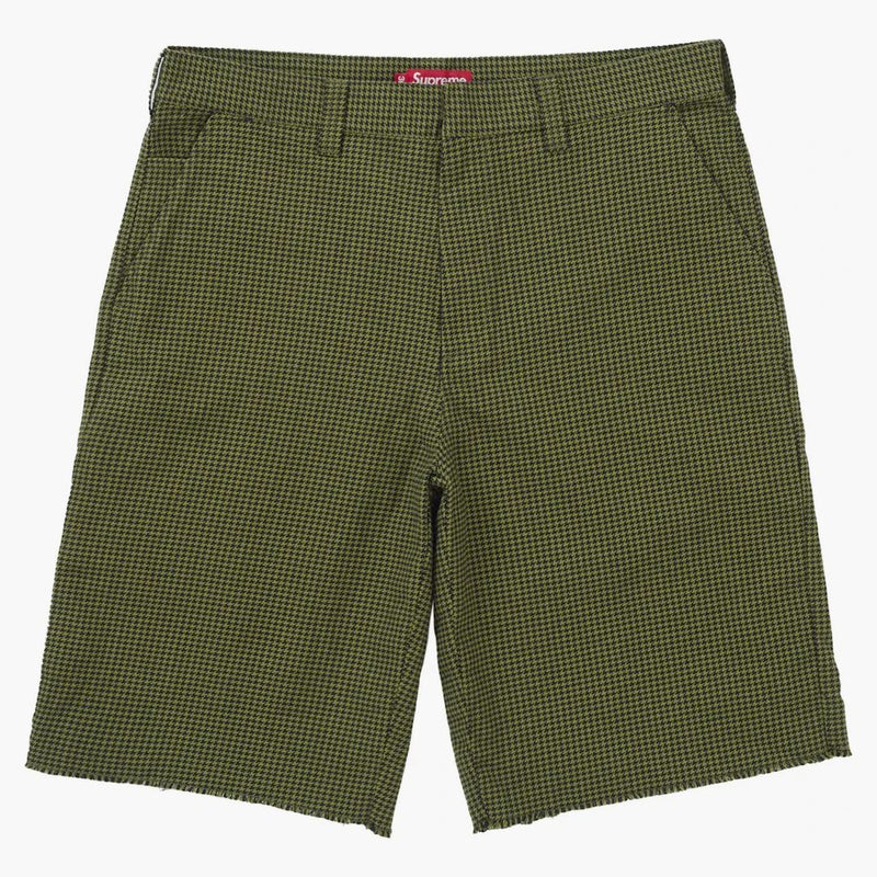 Supreme Work Short (ss25) Olive Houndstooth