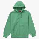Supreme Work Zip Up Hooded Sweatshirt Green