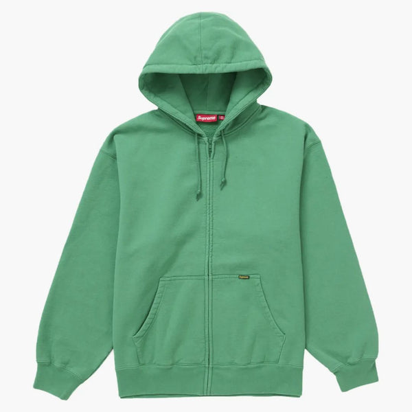 Lavoro supremo zip up felpa con cappuccio verde