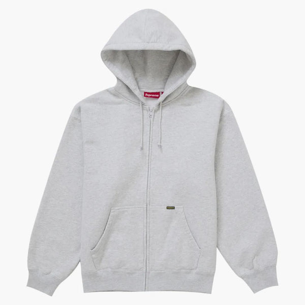 Supreme Work Zip Up Hooded Sweatshirt Ash Grey