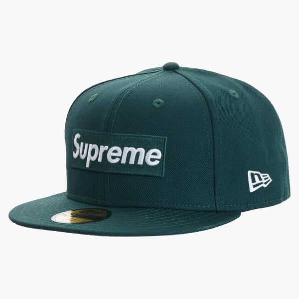 Supreme World Famous Box Logo New Era Dark Green