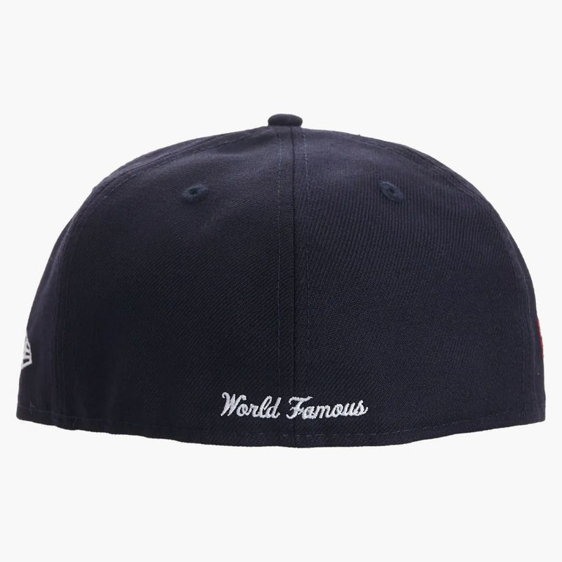 Supreme World Famous Box Logo New Era Navy