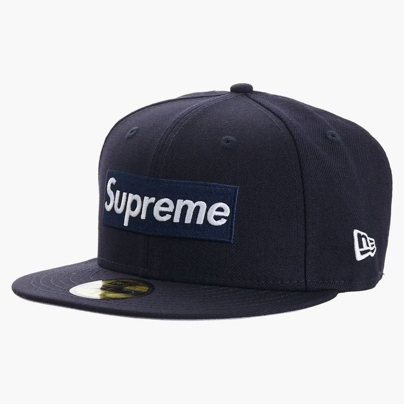 Supreme World Famous Box Logo New Era Navy