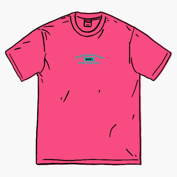 Supreme World Famous S/S Top Bright Pink