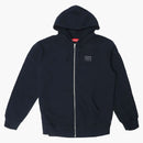 Supreme World Famous Zip Up Hooded Sweatshirt Navy