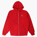 Supreme World Famous Zip Up Hooded Sweatshirt Red