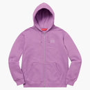 Supreme World Famous Zip Up Hooded Sweatshirt Violet