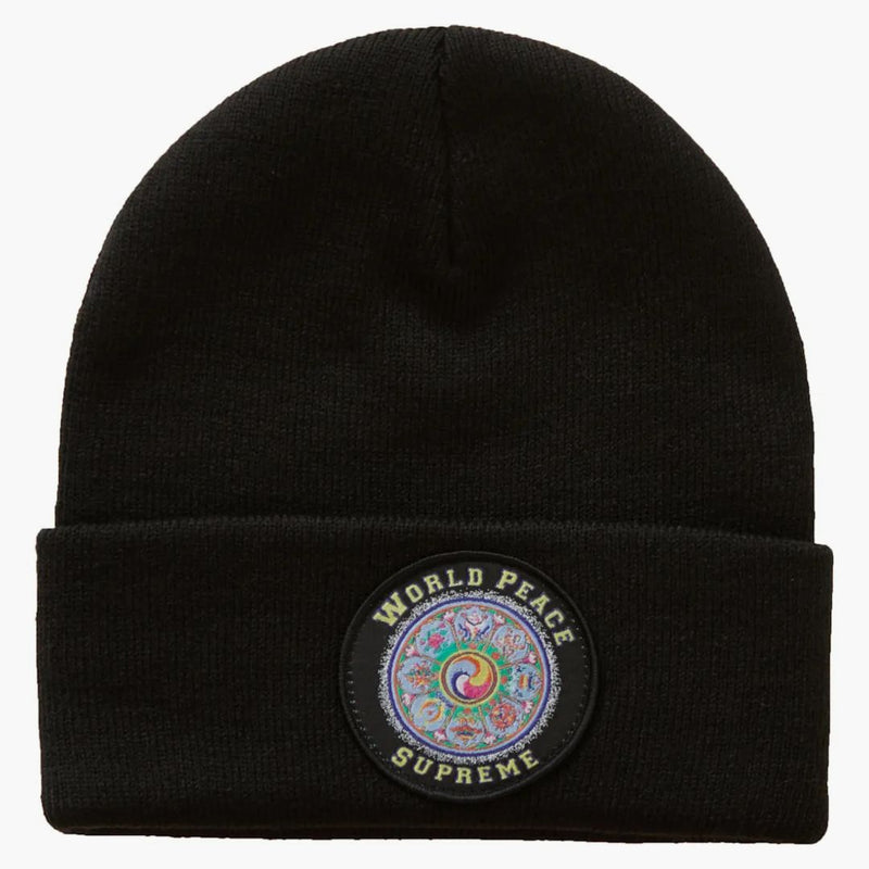 Supreme World Peace Beanie Black