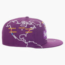 Supreme Worldwide Box Logo New Era har lila