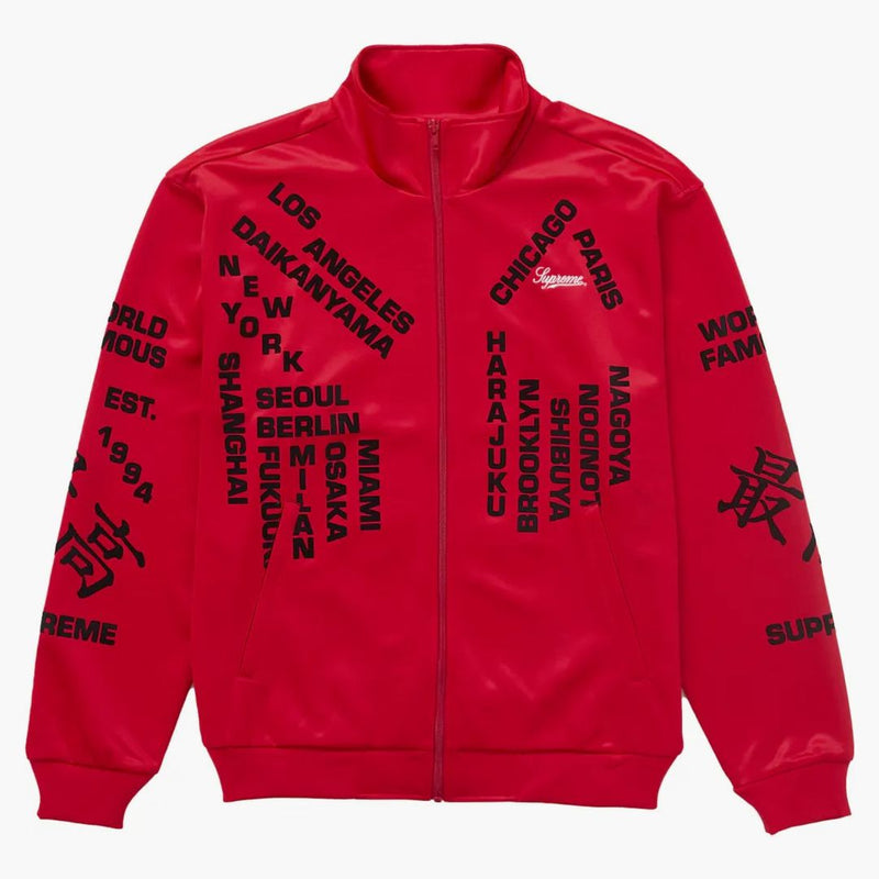 Supreme Worldwide Tricot Track Jacket Red