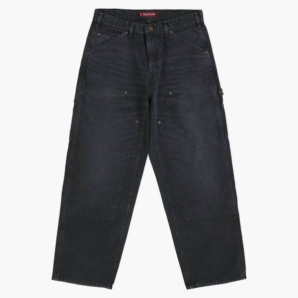 Supreme Worn Double Knee Painter Pant Black