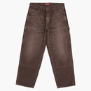 Supreme Worn Double Knee Painter Pant Brown