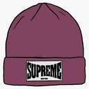 Supreme Woven Label Beanie Dusty Purple