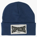 Supreme Woven Label Beanie Slate