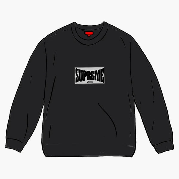 Supreme Woven Label L/s Top Black