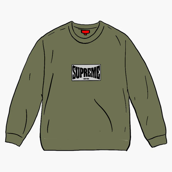 Nejvyšší tkaný štítek l/s top olive