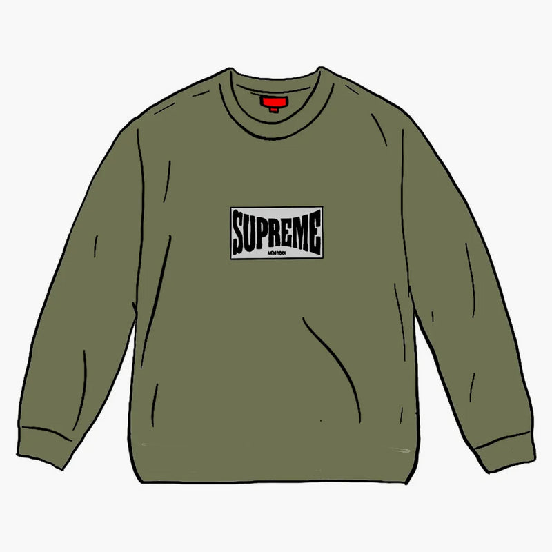 Nejvyšší tkaný štítek l/s top olive