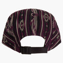 Supreme Woven Pattern Camp Cap Purple