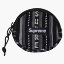 Supreme Woven Stripe Coin Pouch Black