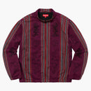 Supreme Woven Striped Batik Jacket Purple
