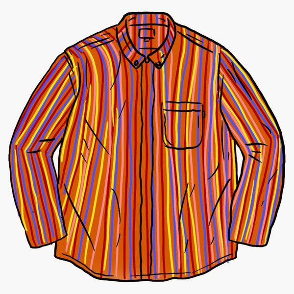 Supreme Woven Toggle Shirt Multicolor