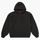 Supreme Wrapped Half Zip Hooded Sweatshirt Washed Black