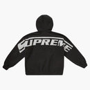 Supreme Wrapped Half Zip Hooded Sweatshirt Washed Black