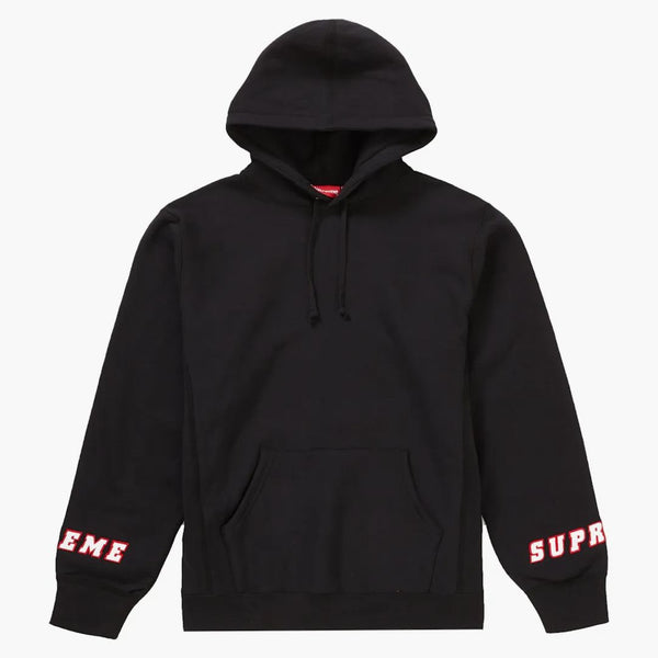 Supreme Wrist Logo Hooded Sweatshirt svart