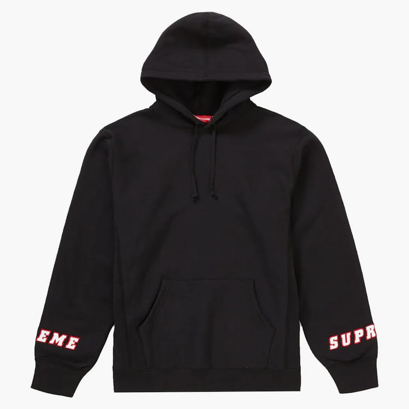 Supreme Wrist Logo Hooded Sweatshirt svart