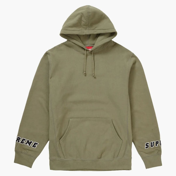 Supreme Wrist Logo Hooded Sweatshirt Light Olive
