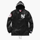 Supreme Yankees satin huva jacka svart