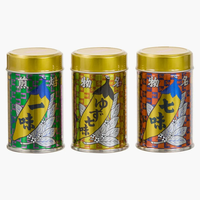Supreme Yawataya isogoro kryddor uppsättning av 3 multicolor