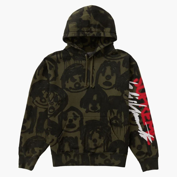 Najwyższy Yohji Yamamoto z kapturem bluza oliwna