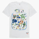 Nejvyšší yohji yamamoto malování tee bílé