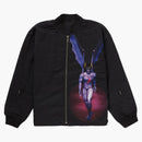 Högsta yohji yamamoto tekken nylon bomber jacka svart