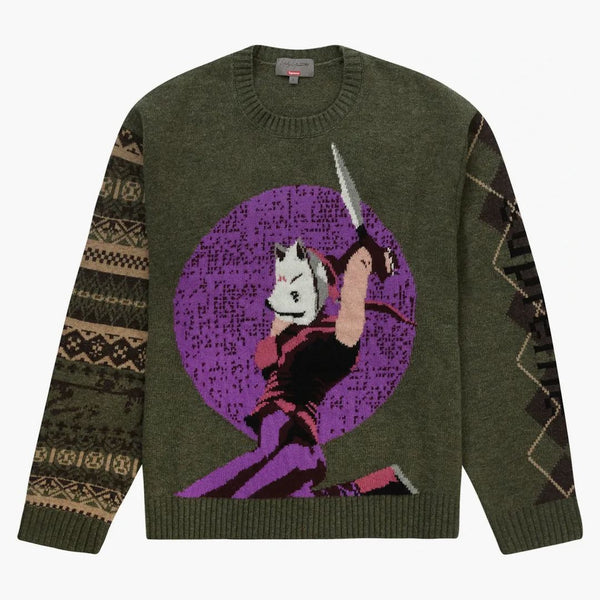 Supreme Yohji Yamamoto Tekken Sweater Olive