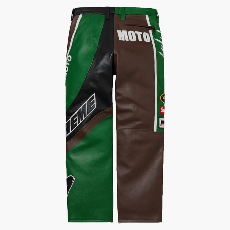 Supreme Yohji Yamamoto Vanson Leathers Split Pant Green